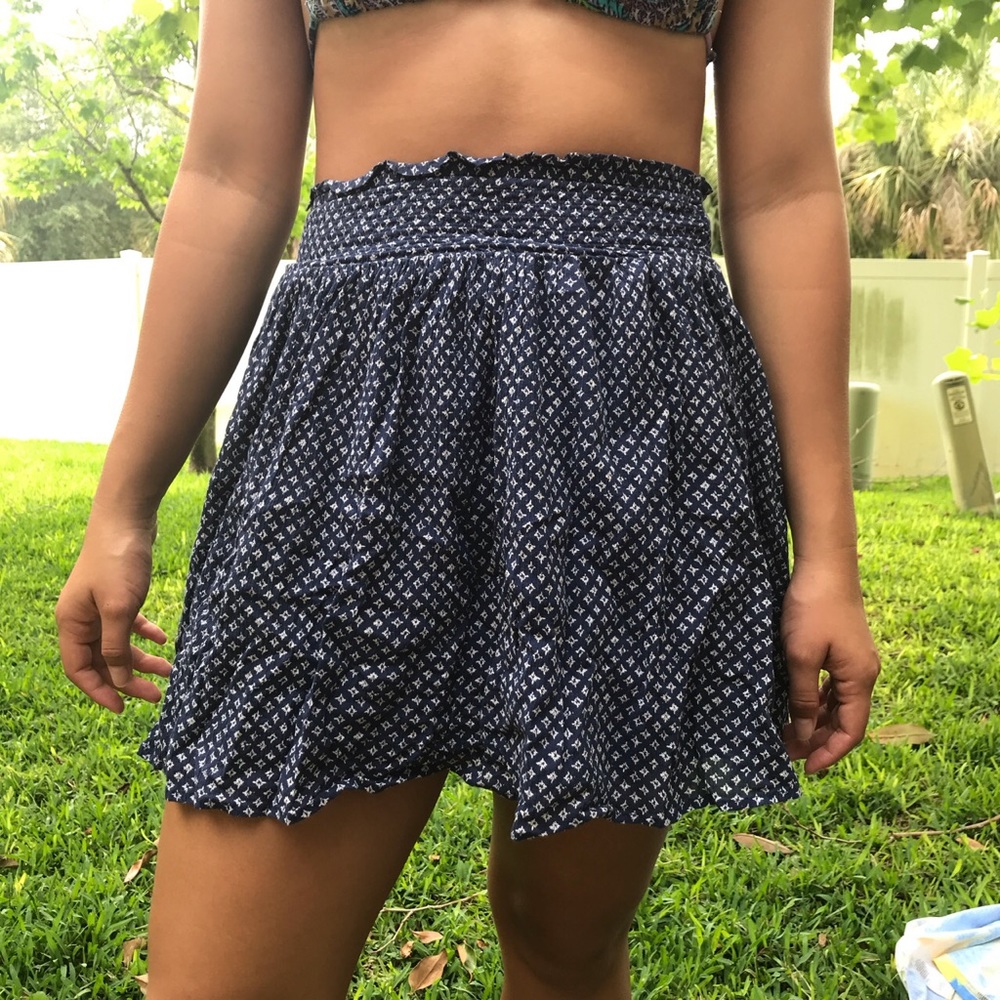 Blue flower skirt